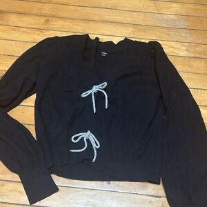 Express Black Knit Sweater